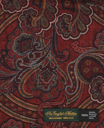 Thin wool scarf | Red