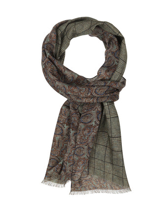 Thin wool scarf | Green