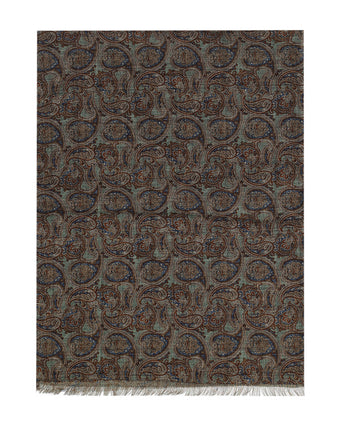 Thin wool scarf | Green