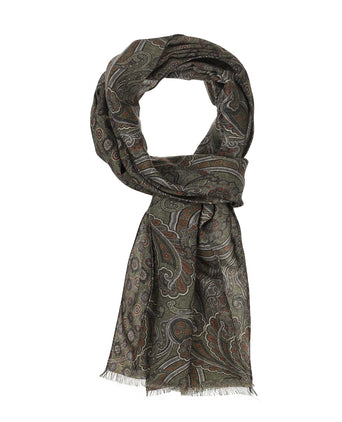 Thin wool scarf | Green