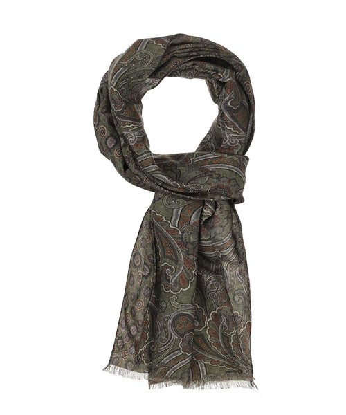 Thin wool scarf | Green