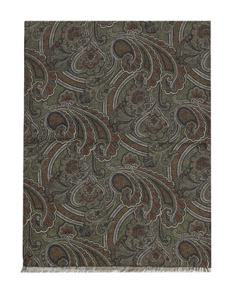 Thin wool scarf | Green