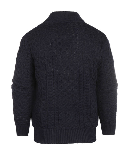 Knoop Kabelvest uit Ierland | Navy Blauw