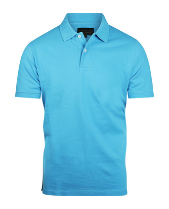 Polo piqué korte mouw | Blauw