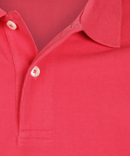 Polo pique short sleeve | Red