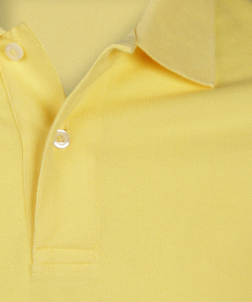 Polo pique short sleeve | Yellow