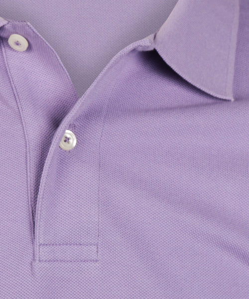 Polo pique short sleeve | Purple