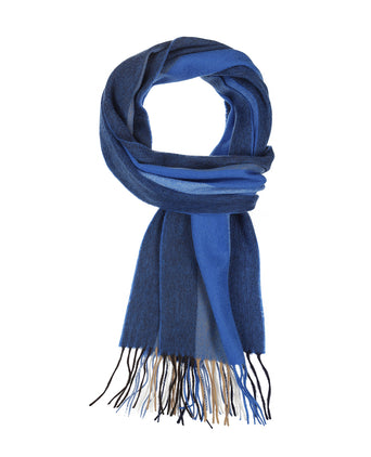 Scarf Wool and Cashmere 30X190 | Blue