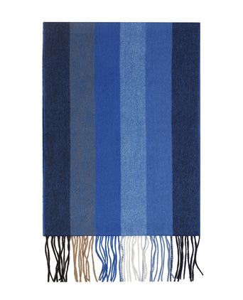 Scarf Wool and Cashmere 30X190 | Blue