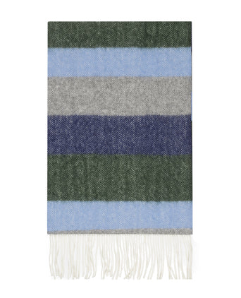 Merino Wool Scarf | Blue