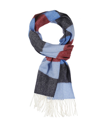 Merino Wool Scarf | Blue