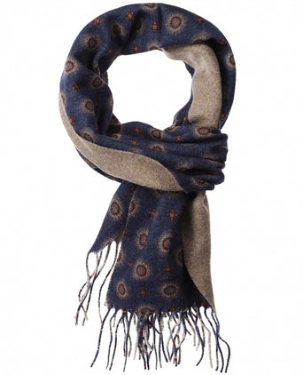 Scarf Wool 180x30 | Blue