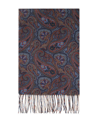 Scarf Wool 180x30 | Blue