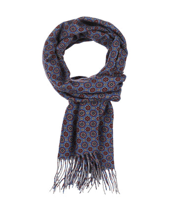 Scarf Wool 180x30 | Blue