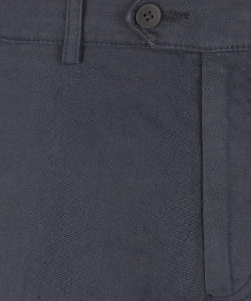 Chino Derby Linnen en Katoen | Navy Blauw