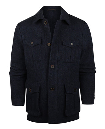 Tweed Jas Cooper | Blauw