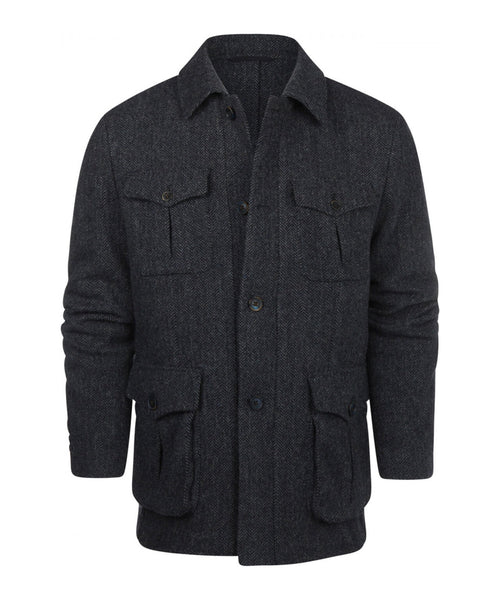 Tweed Jas Cooper | Blauw