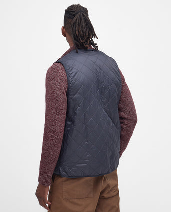 Barbour Polarquilt Zip-in Liner Bodywarmer | Navy Blue