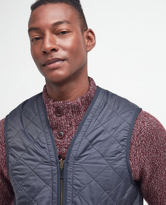 Barbour Polarquilt Zip-in Liner Bodywarmer | Navy Blue