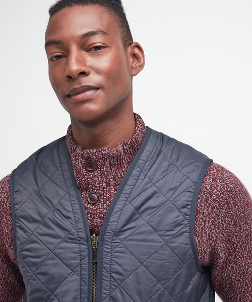 Barbour Polarquilt Zip-in Liner Bodywarmer | Navy Blue