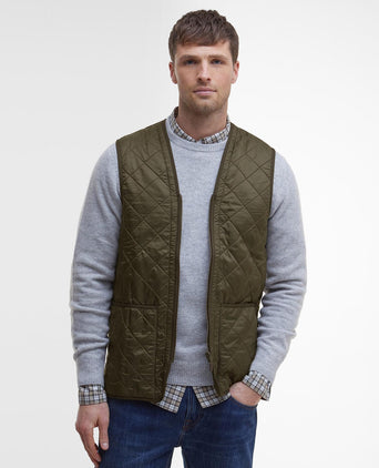 Barbour Polarquilt Zip-in Liner Bodywarmer | Olive