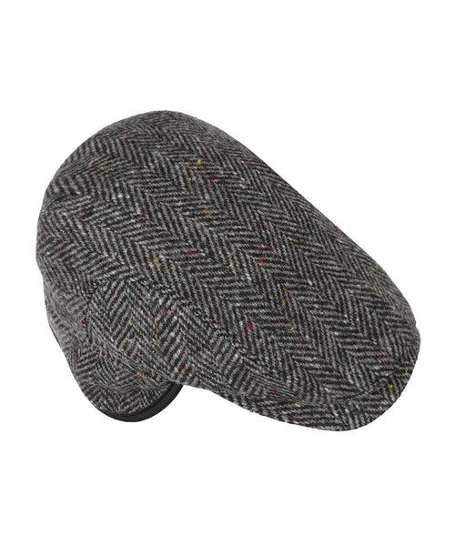 Tweed Cap with Earflaps | Black