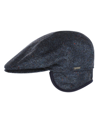 Tweed Cap with Earflaps | Blue
