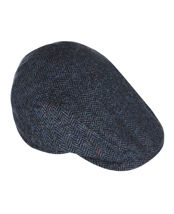 Tweed Cap with Earflaps | Blue