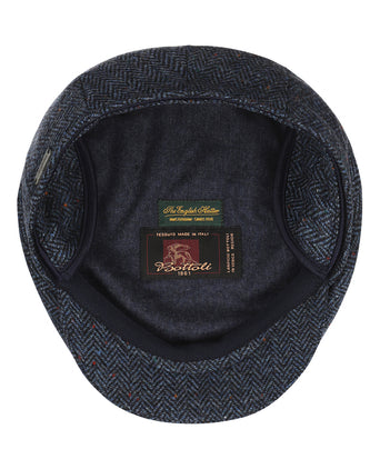 Tweed Cap with Earflaps | Blue