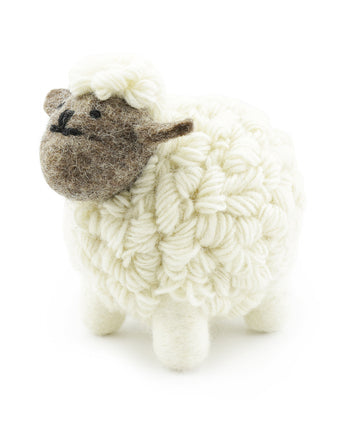 Knitted Sheep Large | White