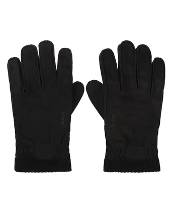 Soft Leather Nubuck Glove | Black