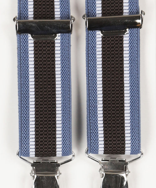 Narrow Braces with Clips | Blue