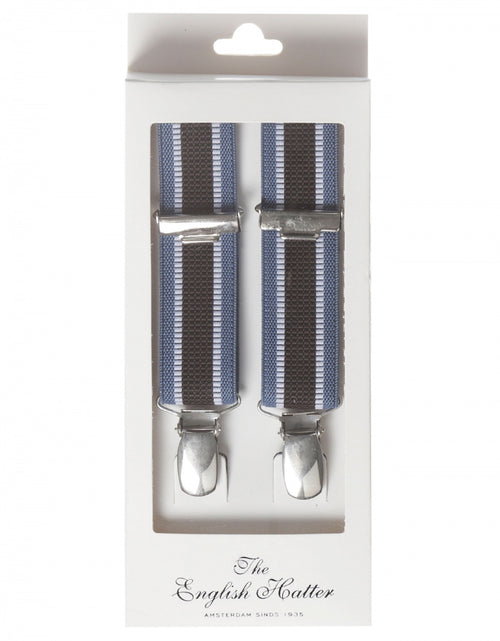 Narrow Braces with Clips | Blue