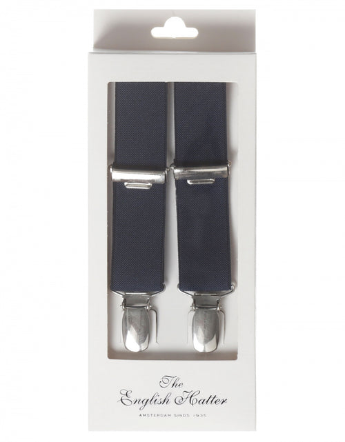 Narrow Braces with Clips | Navy Blue