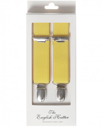 Smalle Bretels met clips | Geel