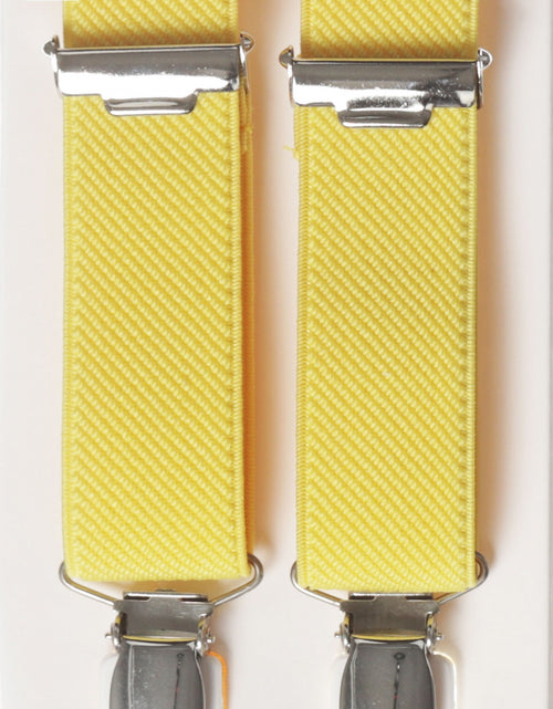 Narrow Braces with Clips | Yellow