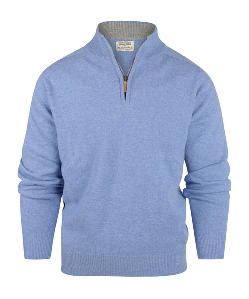 Pullover rits | Blauw