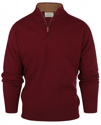 Sweater zipper | Bordeaux Red