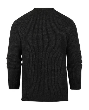 William Lockie Joss Earl Crew Neck Sweater | Charcoal