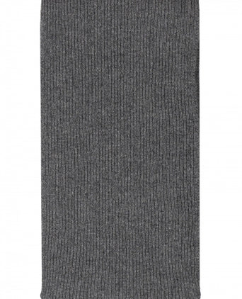 WL Cashmere Rib Scarf | Grey