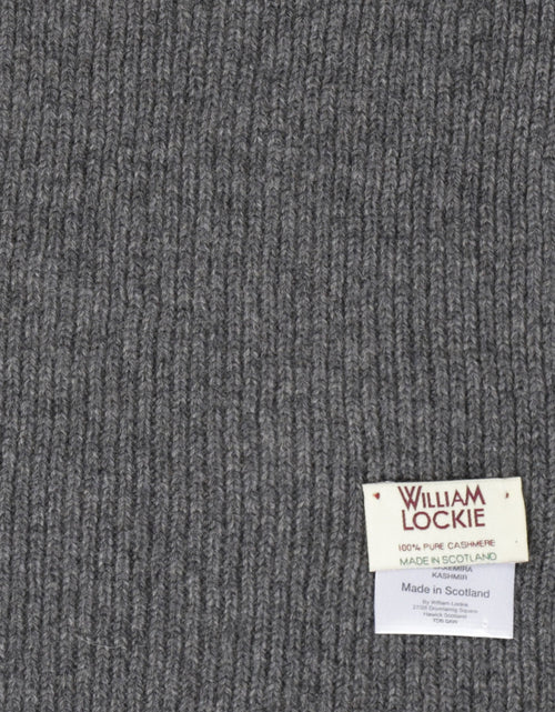 WL Cashmere Rib Scarf | Grey