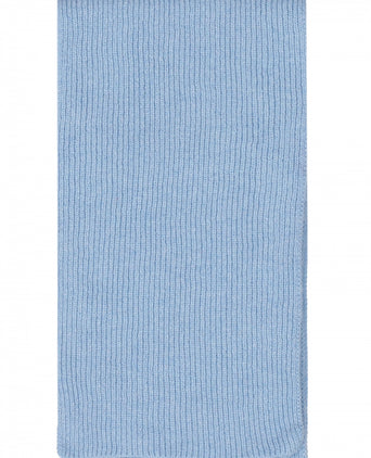 WL Cashmere Rib Scarf | Blue