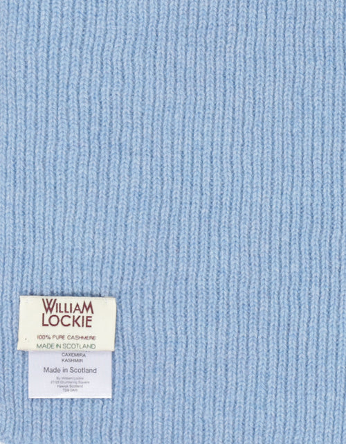WL Cashmere Rib Scarf | Blue