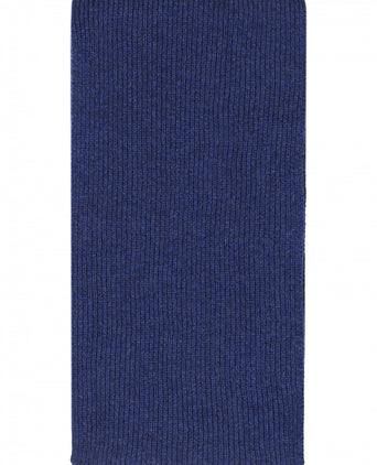 WL Cashmere Rib Scarf | Blue