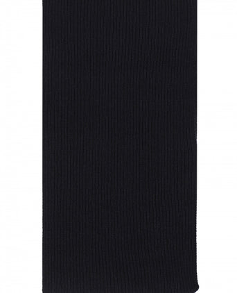 WL Cashmere Rib Scarf | Navy Blue