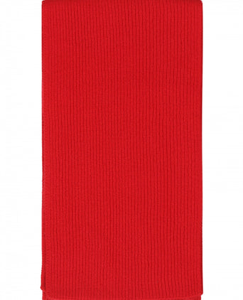 WL Cashmere Rib Scarf | Red