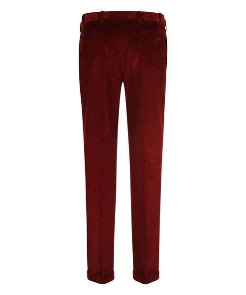 Corduroy Pants Wide Rib | Bordeaux Red