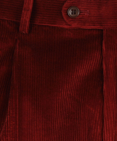 Corduroy Pants Wide Rib | Bordeaux Red