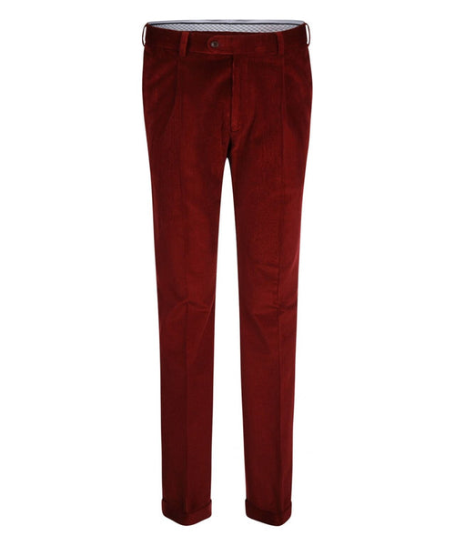 Corduroy Pants Wide Rib | Bordeaux Red