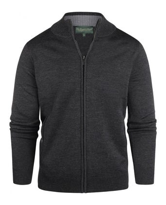 Merino Zip Vest | Anthracite Grey